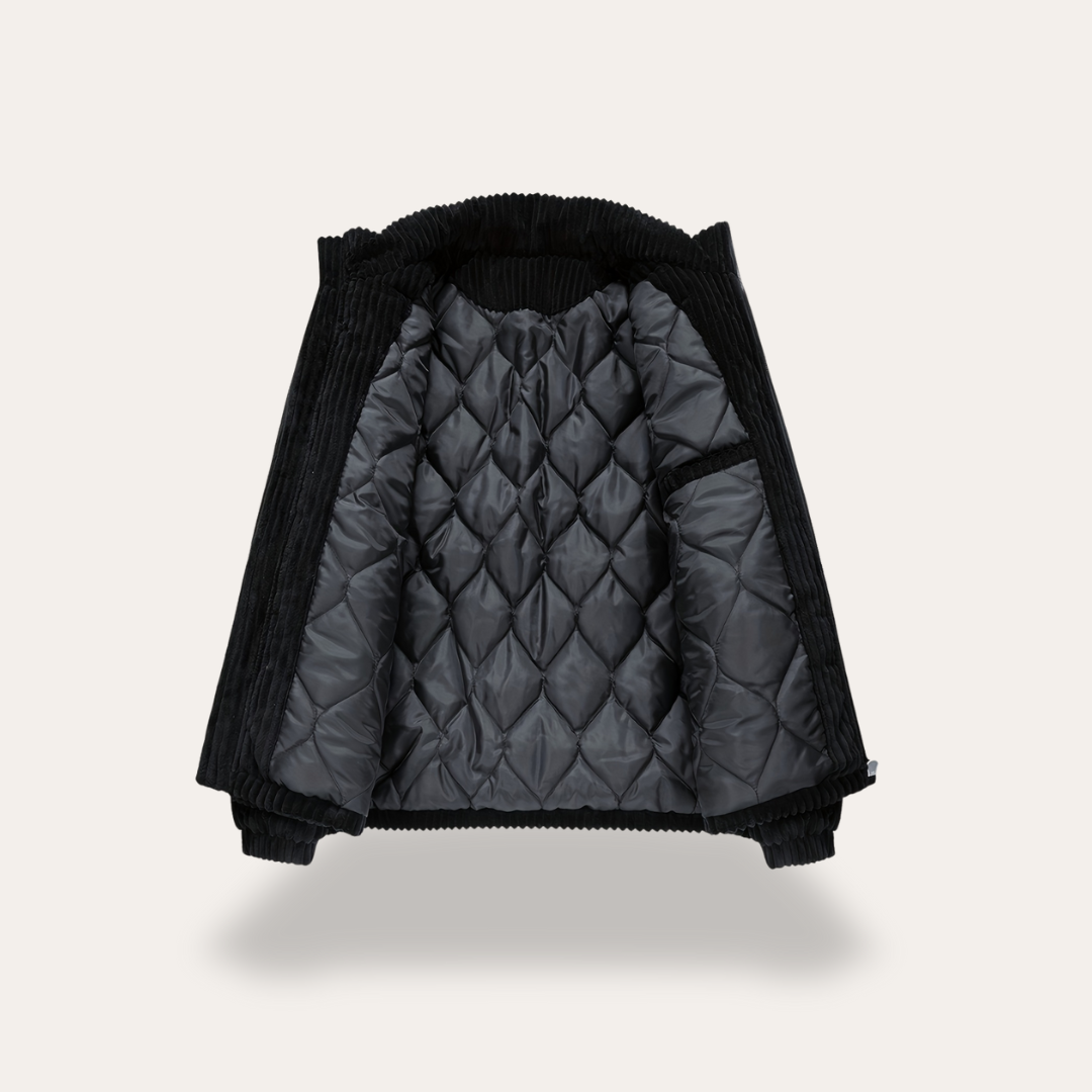 Cordjacke mit Reißverschluss für Herren | Vestea