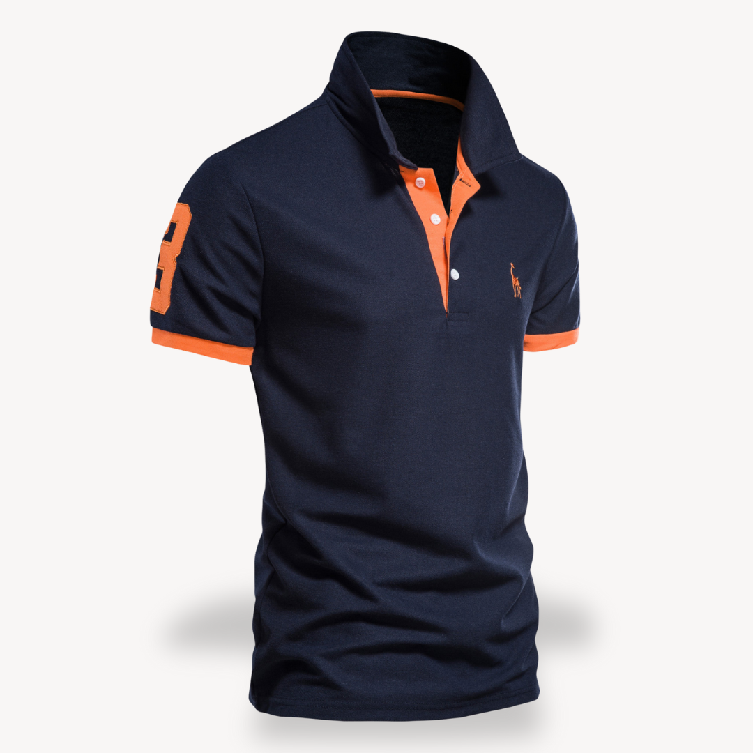 Herren Polo-Shirt - Slim Fit, Baumwolle, Farbakzente | Vestea