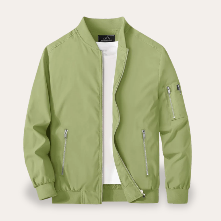 Herren Bomberjacke mit Reißverschluss Taschen Freizeitjacke | Vestea