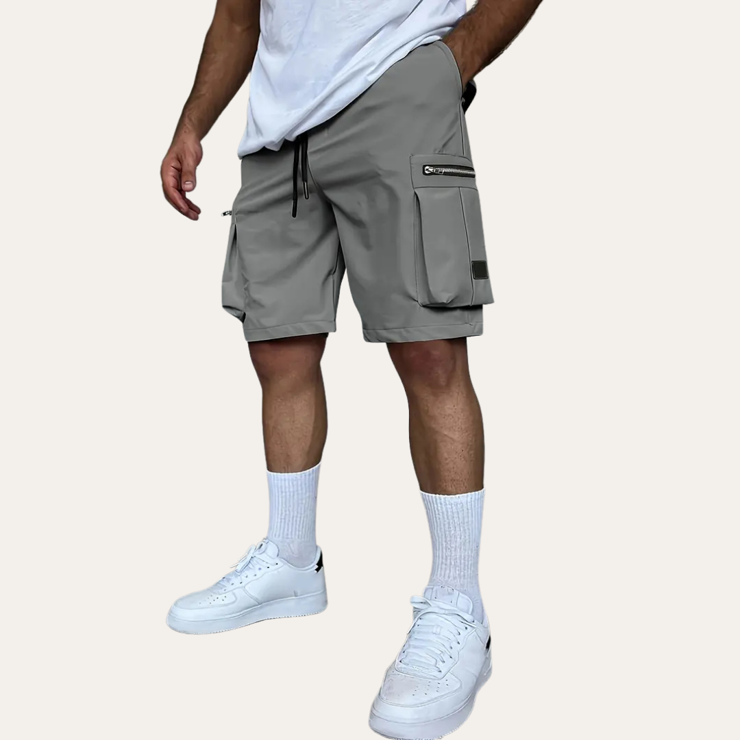 Herren Cargo Shorts Bequeme Shorts mit Taschen und elastischem Bund | Vestea