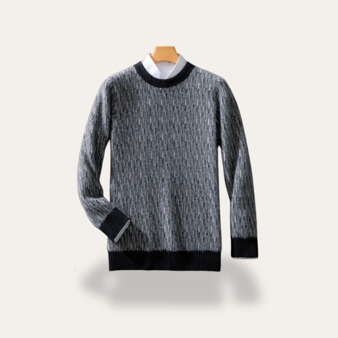 Herren Kaschmir Pullover Rundhals Strick | Vestea