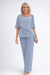 Women's 2-Piece Set Tailored Blazer Trousers Long Sleeve Formal