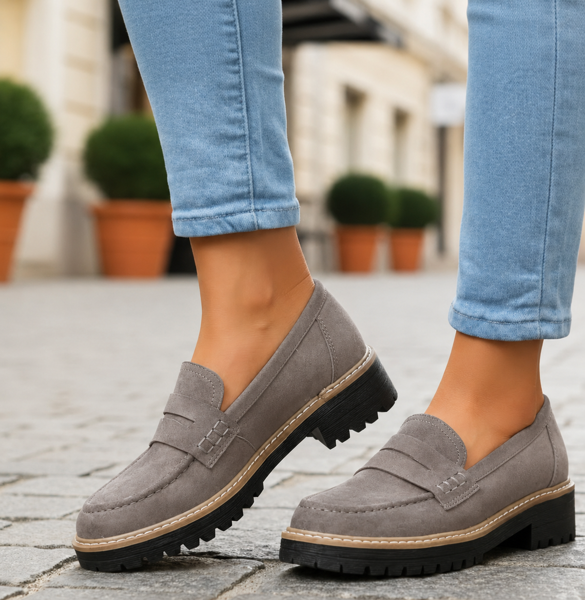 Women Orthopedic Loafers Cushioned Insole Ergonomic Fit