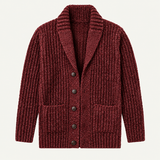 Men's Chunky Knit Shawl Collar Cardigan | Cable-Knit Winter
