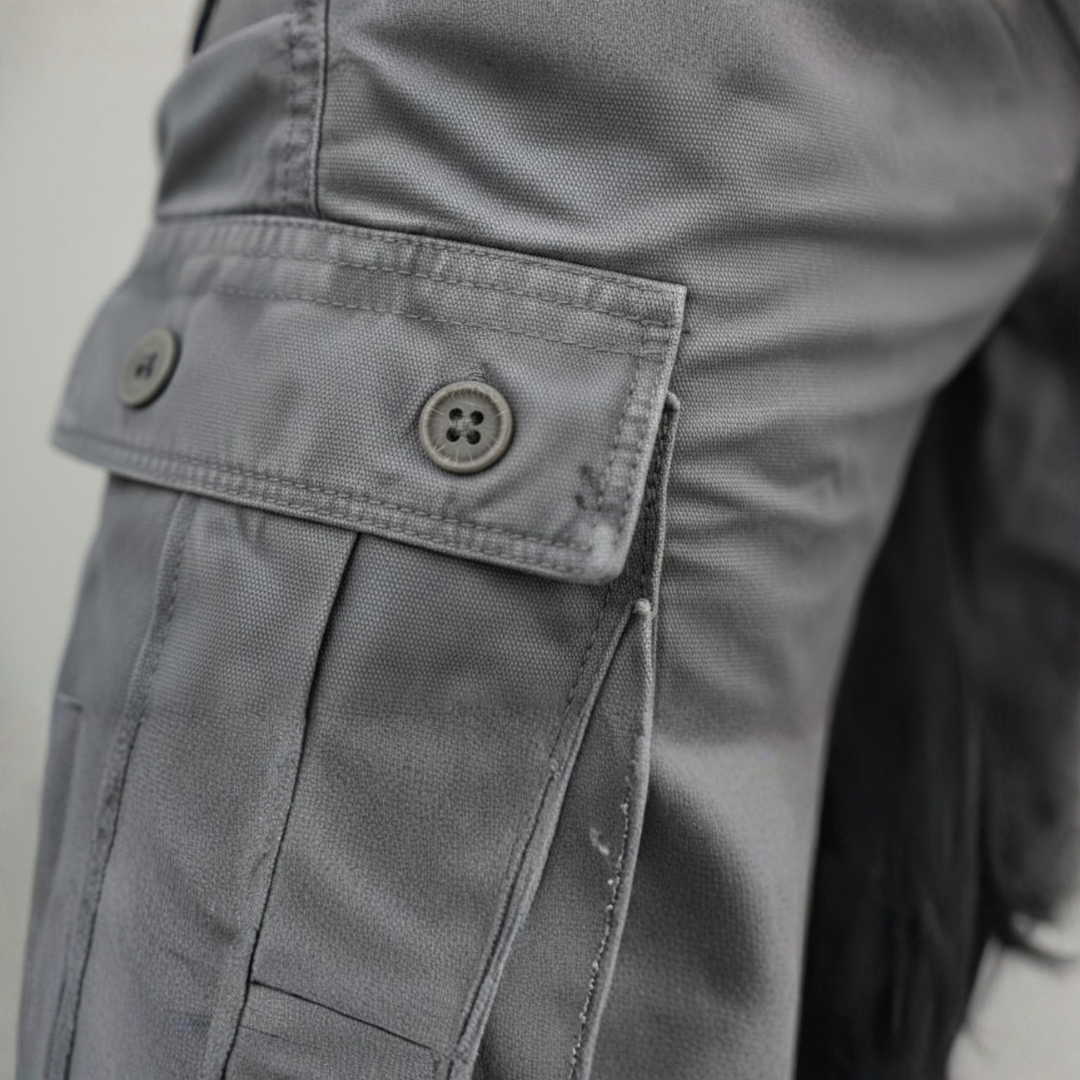 Shorts cargo en coton pour homme avec poches multiples et taille ajustable