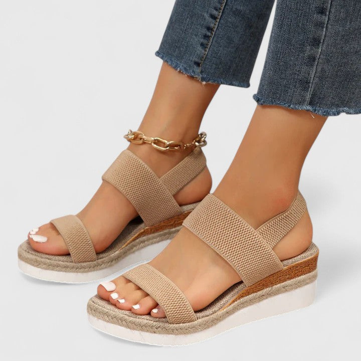Women's Orthopedic Sandals Adjustable Strap Arch Support Cushioned Sole Open Toe
