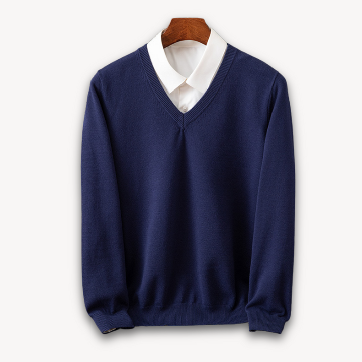 Vestea | Herren Kaschmir V-Ausschnitt Pullover – Slim Fit, weich & leicht – Elegant & leger