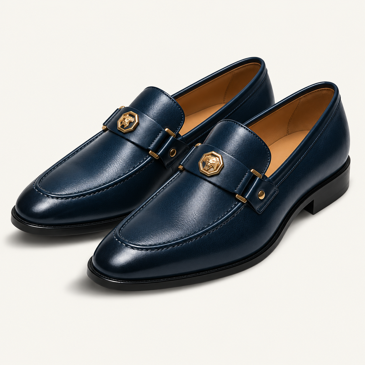 Men's Faux Leather Horsebit Loafers | Formal Dress Shoe