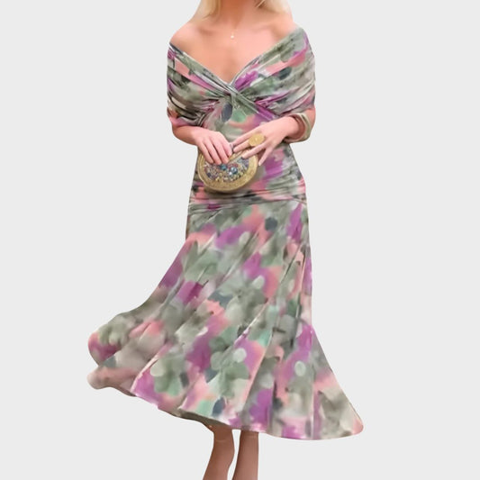 Women's Dress Floral Long Sleeve Ceremony