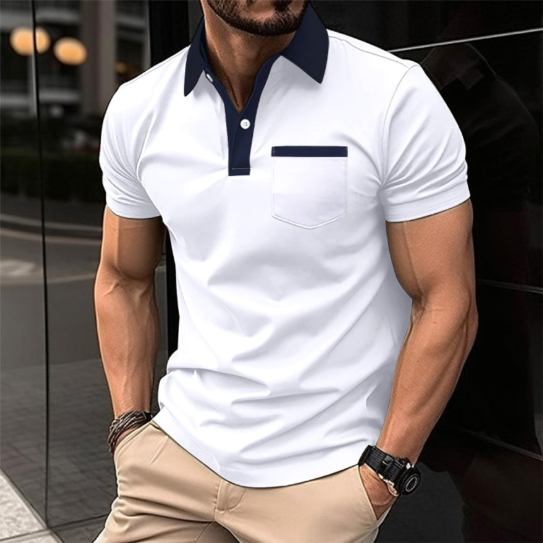 Polo pour homme à manches courtes | Poche poitrine