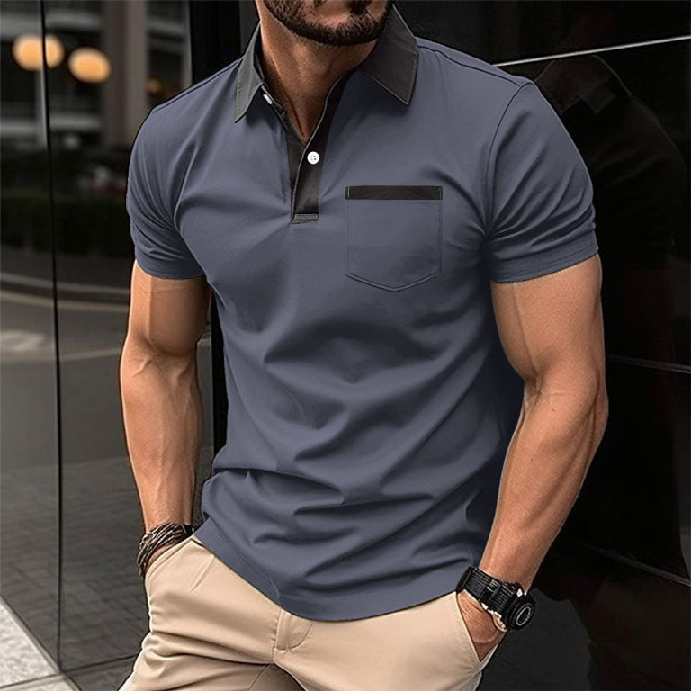 Polo pour homme à manches courtes | Poche poitrine
