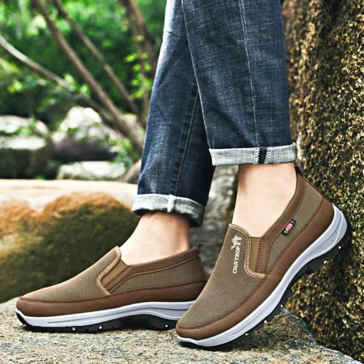 Chaussures homme orthopédiques à soutien ergonomique anti-choc