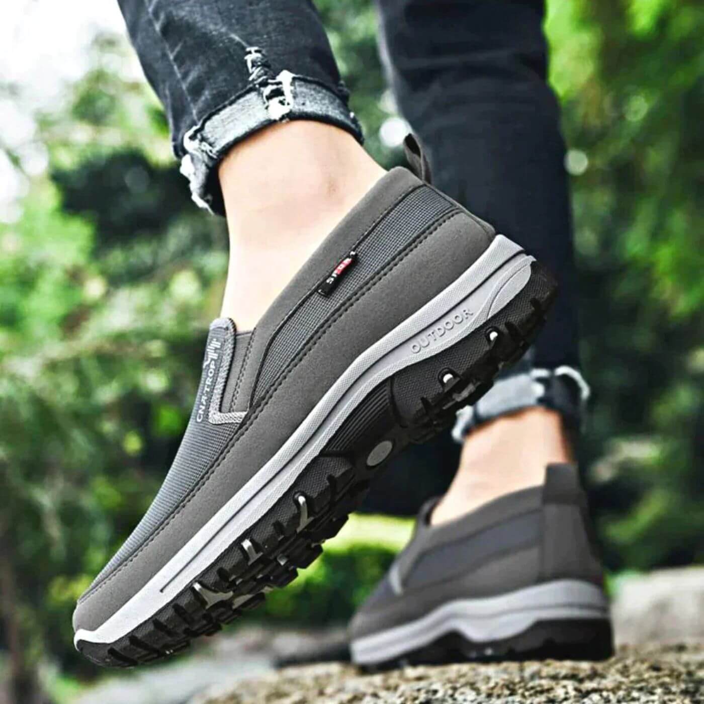 Chaussures homme orthopédiques à soutien ergonomique anti-choc