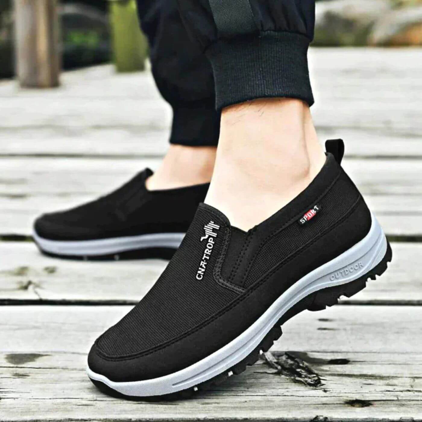 Chaussures homme orthopédiques à soutien ergonomique anti-choc
