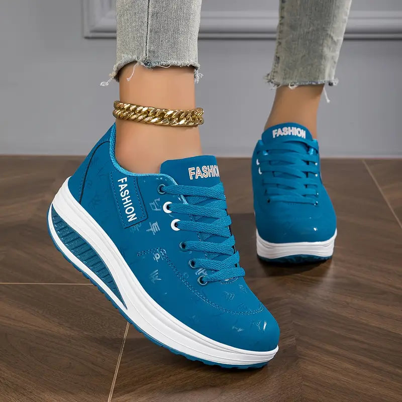 Chaussures pour femmes Semelle orthopédique amortissante Soutien stable Lacets Décontractées