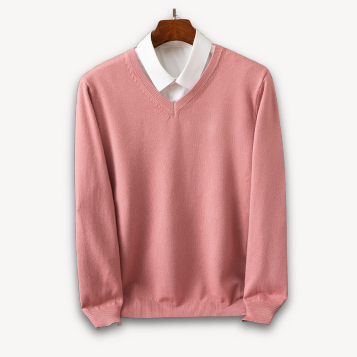 Herren Kaschmir Pullover mit V-Ausschnitt | Vestea
