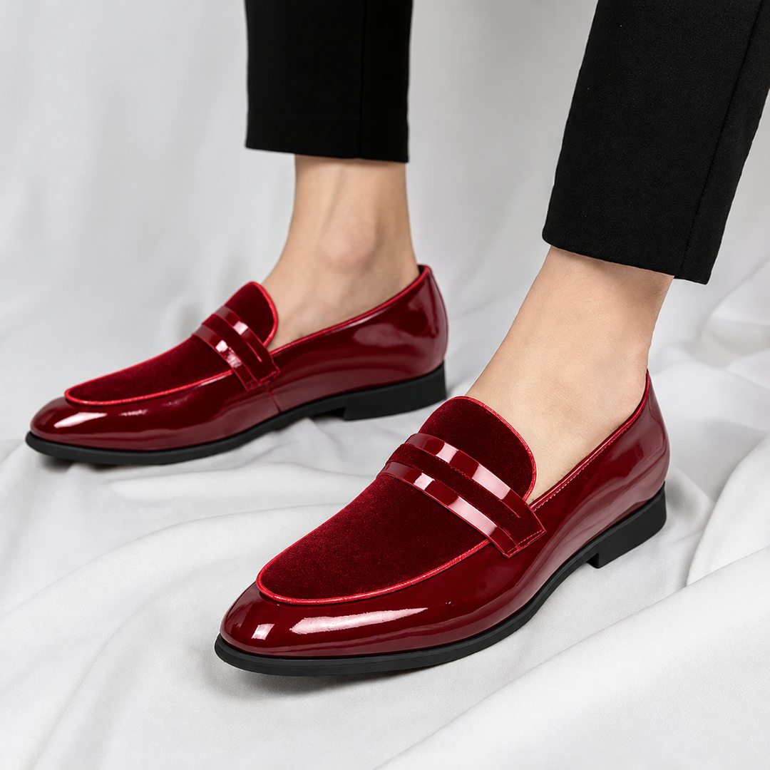 Men's Italian Penny Loafers | Velvet Suede