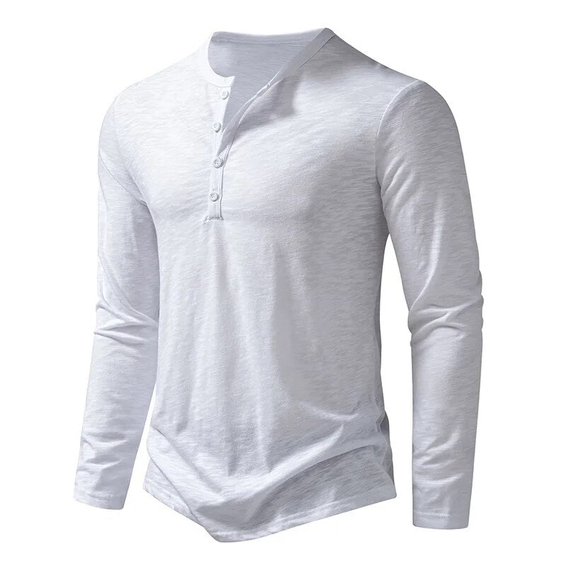 Men's Classic Cotton Henley | Slim Fit Alternate