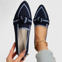 Women's Loafers Knit Mesh Pointed Toe Slip-On Comfort Insole – Casual