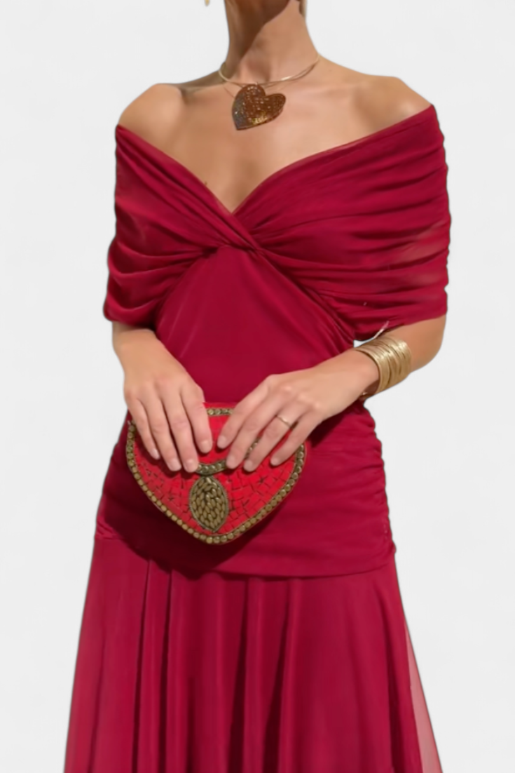 Robe femme à manches longues florale pour cérémonie