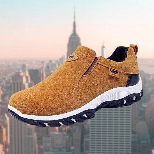 Men's Shoes Slip On Cushioned Sole Elastic Entry Non Slip Casual