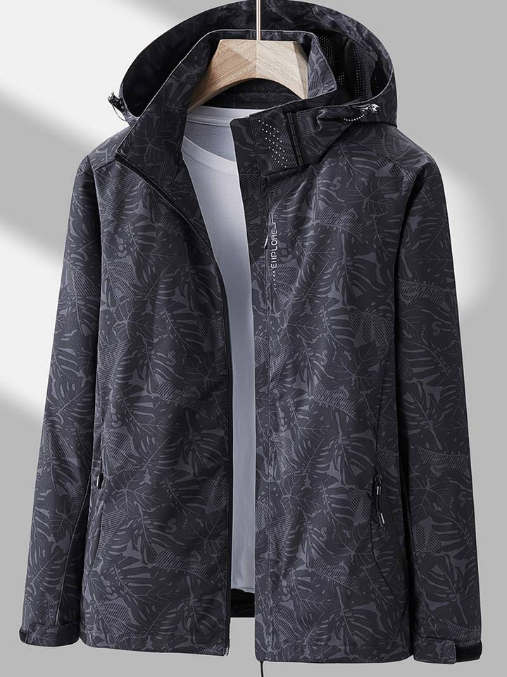 Veste femme imperméable à capuche, manches longues, fermeture éclair, coupe-vent