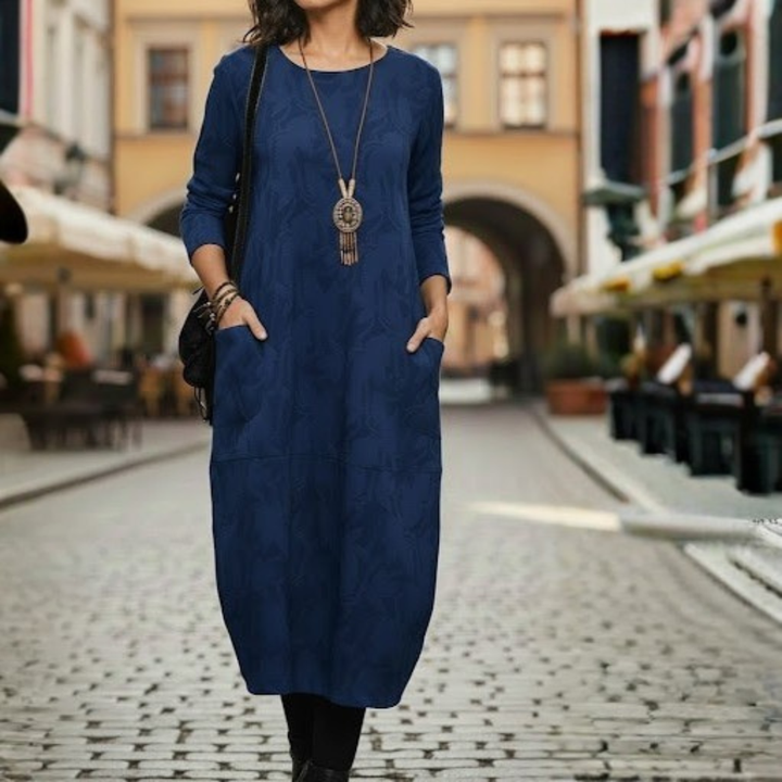 Women Winter Dress Long Sleeve Fitted Silhouette