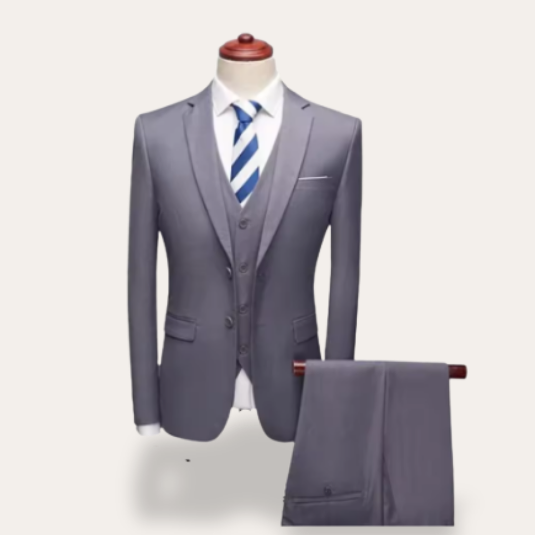 Herren Anzug 3-teilig Business Slim Fit | Vestea