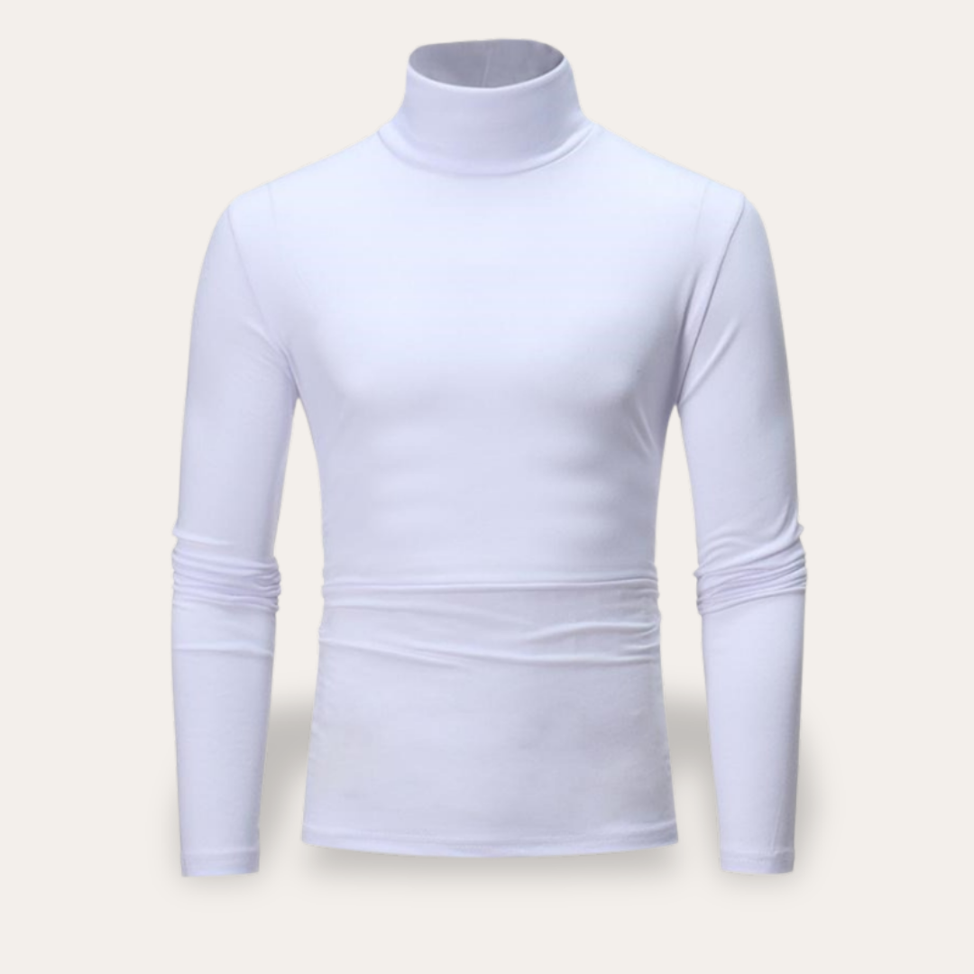 Herren Rollkragenpullover Langarm Slim Fit | Vestea