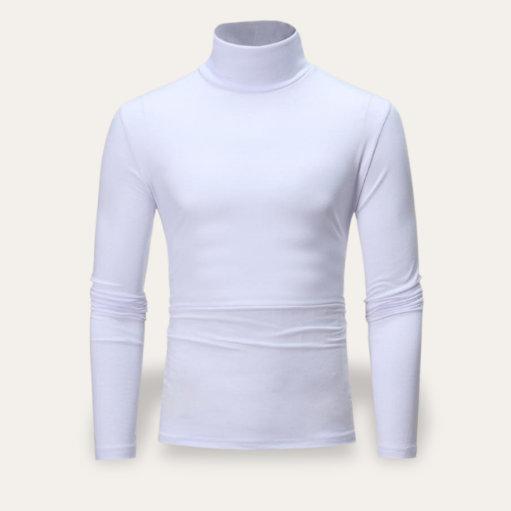 Herren Rollkragenpullover Langarm Slim Fit | Vestea