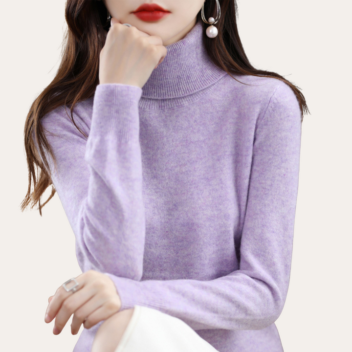 Damen Rollkragenpullover Kaschmir-Mischung | Vestea