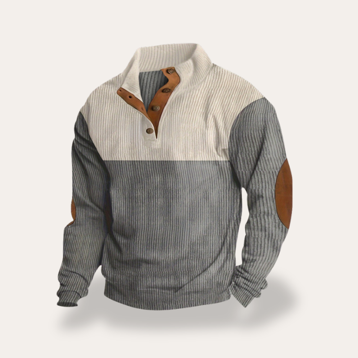Herren Strickpullover Stehkragen Langarm | Vestea