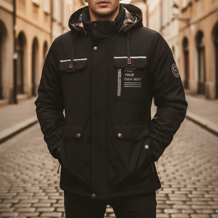 Herren-Winterjacke mit Kapuze – Stilvoller Parka | Vestea