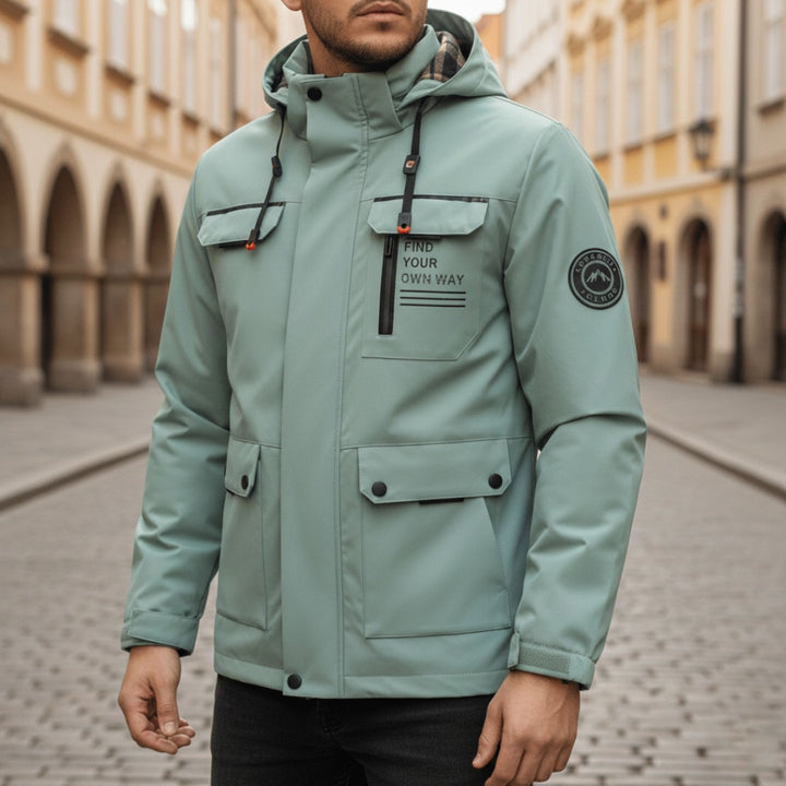 Herren-Winterjacke mit Kapuze – Stilvoller Parka | Vestea