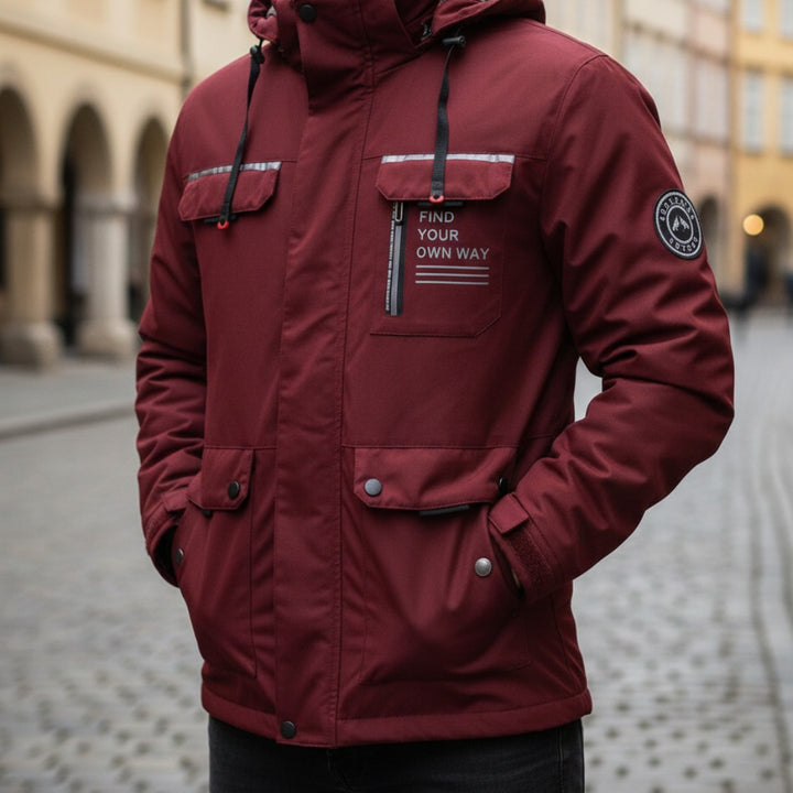 Herren-Winterjacke mit Kapuze – Stilvoller Parka | Vestea