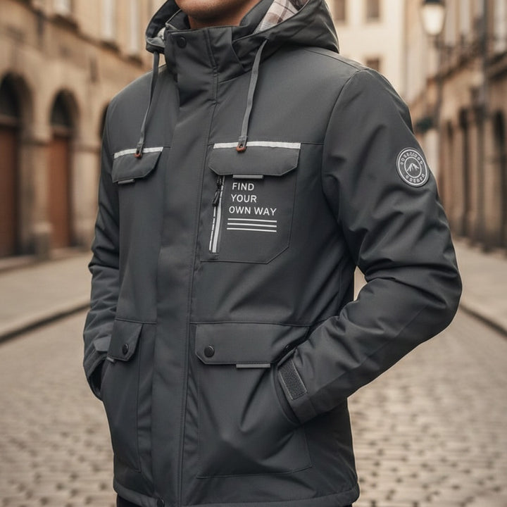 Herren-Winterjacke mit Kapuze – Stilvoller Parka | Vestea