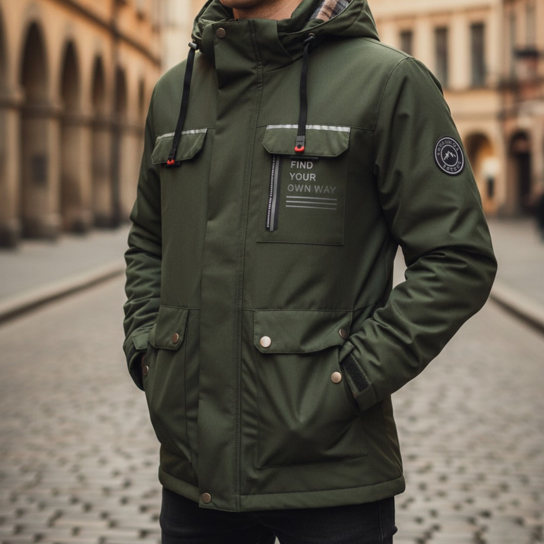 Herren-Winterjacke mit Kapuze – Stilvoller Parka | Vestea