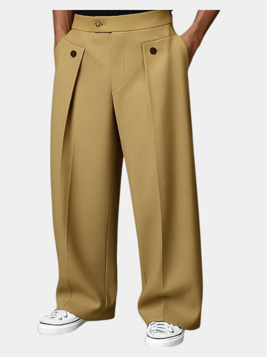 Men's Wide-Leg Trousers Pants Hero