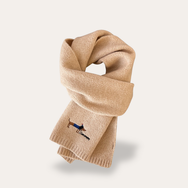 Damen Schal mit Hundemuster | Vestea