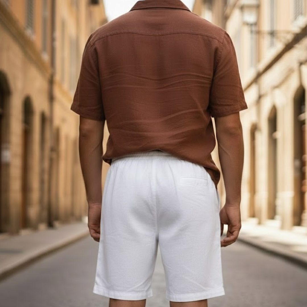 Pantalones cortos para hombre, ligeros, informales, para uso veraniego