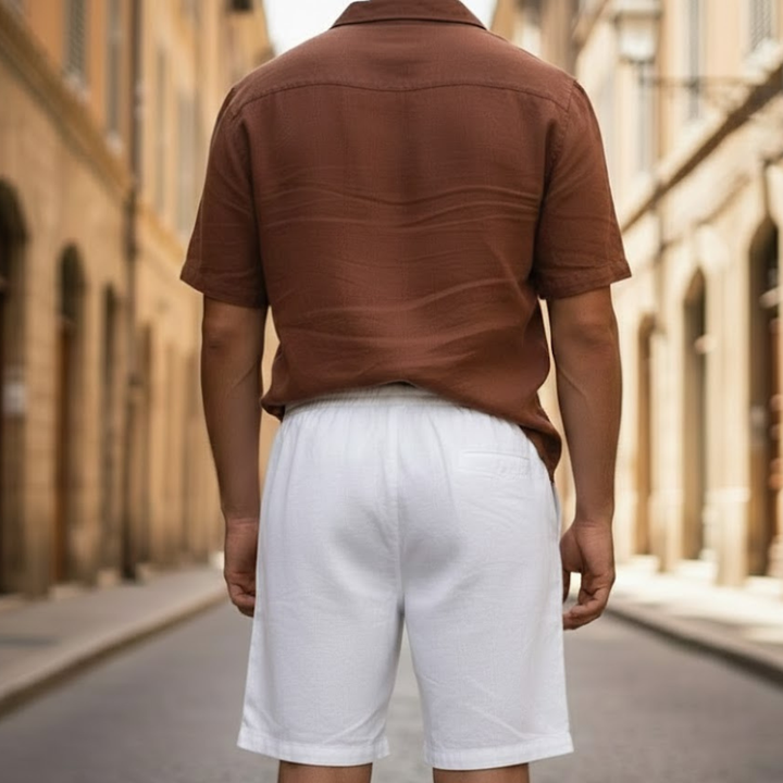 Pantalones cortos para hombre, ligeros, informales, para uso veraniego