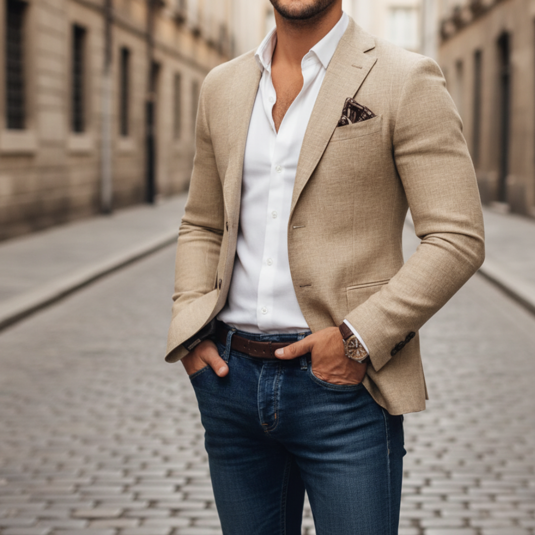 Blazer Herren Slim Fit Elegantes Gewebe | Vestea