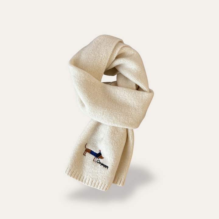 Damen Schal mit Hundemuster | Vestea