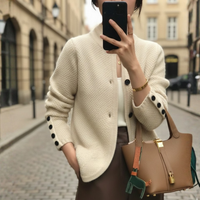 Cardigan Sweater Button Front Knit Womens
