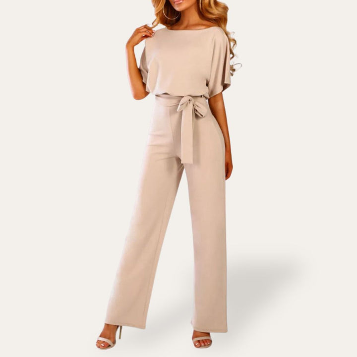Einteiler Damen Breitbein Gürtel Elegant | Vestea