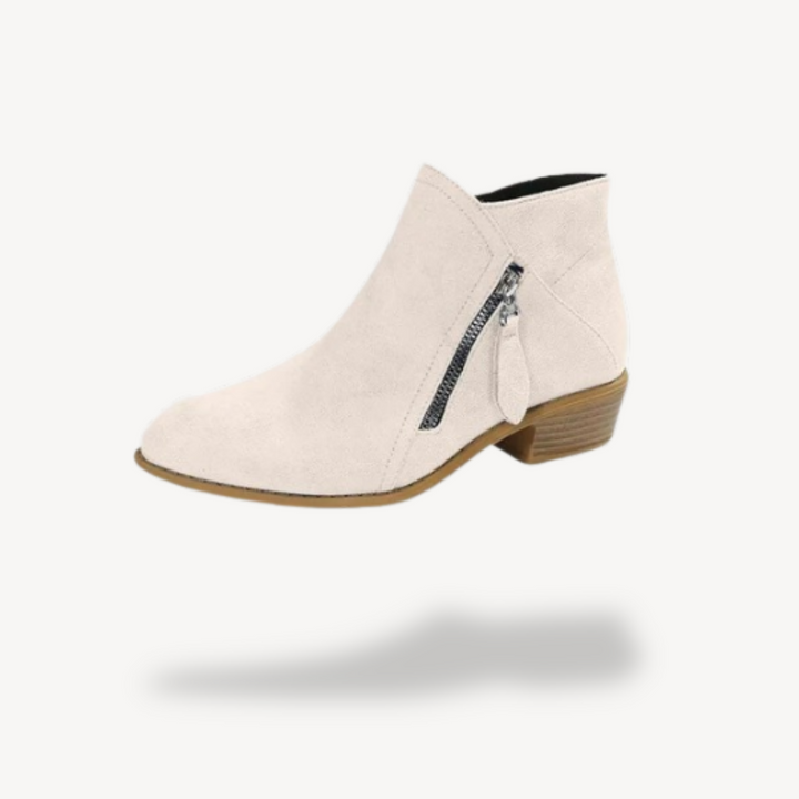 Orthopädische Wildleder-Stiefeletten für Damen | Vestea