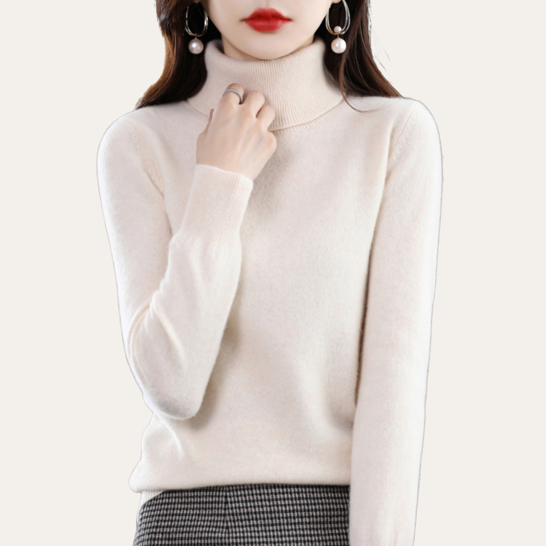 Damen Rollkragenpullover Kaschmir-Mischung | Vestea
