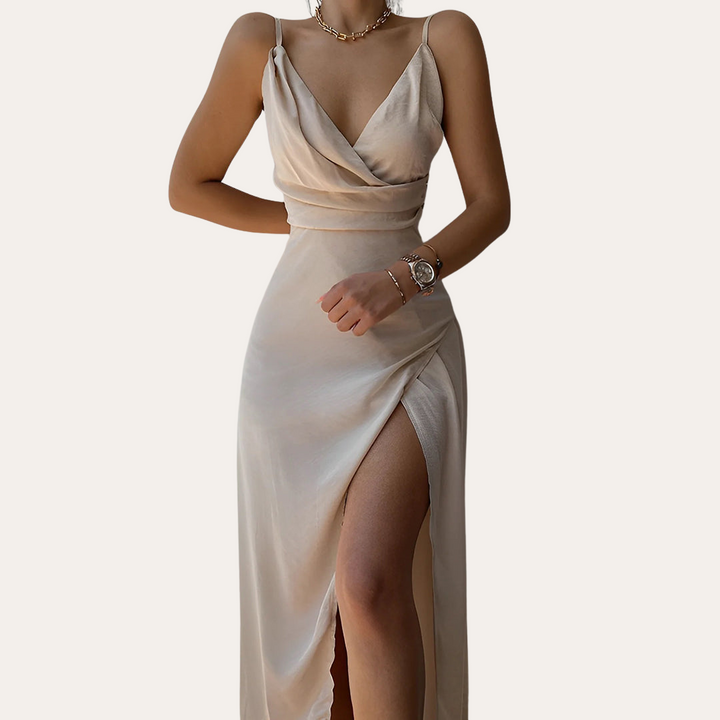 Vestea | Damen Satin Abendkleid