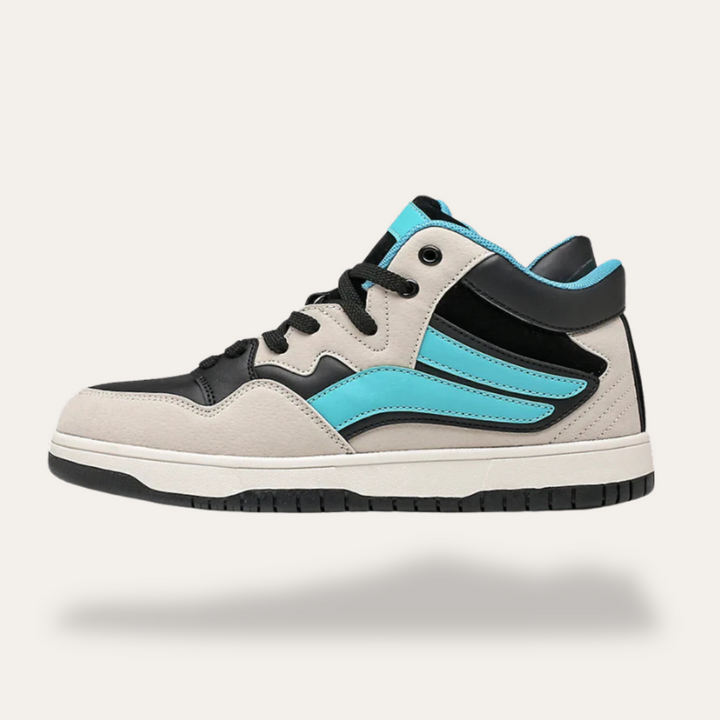 Unisex Faux-Leder High-Top Sneaker | Vestea