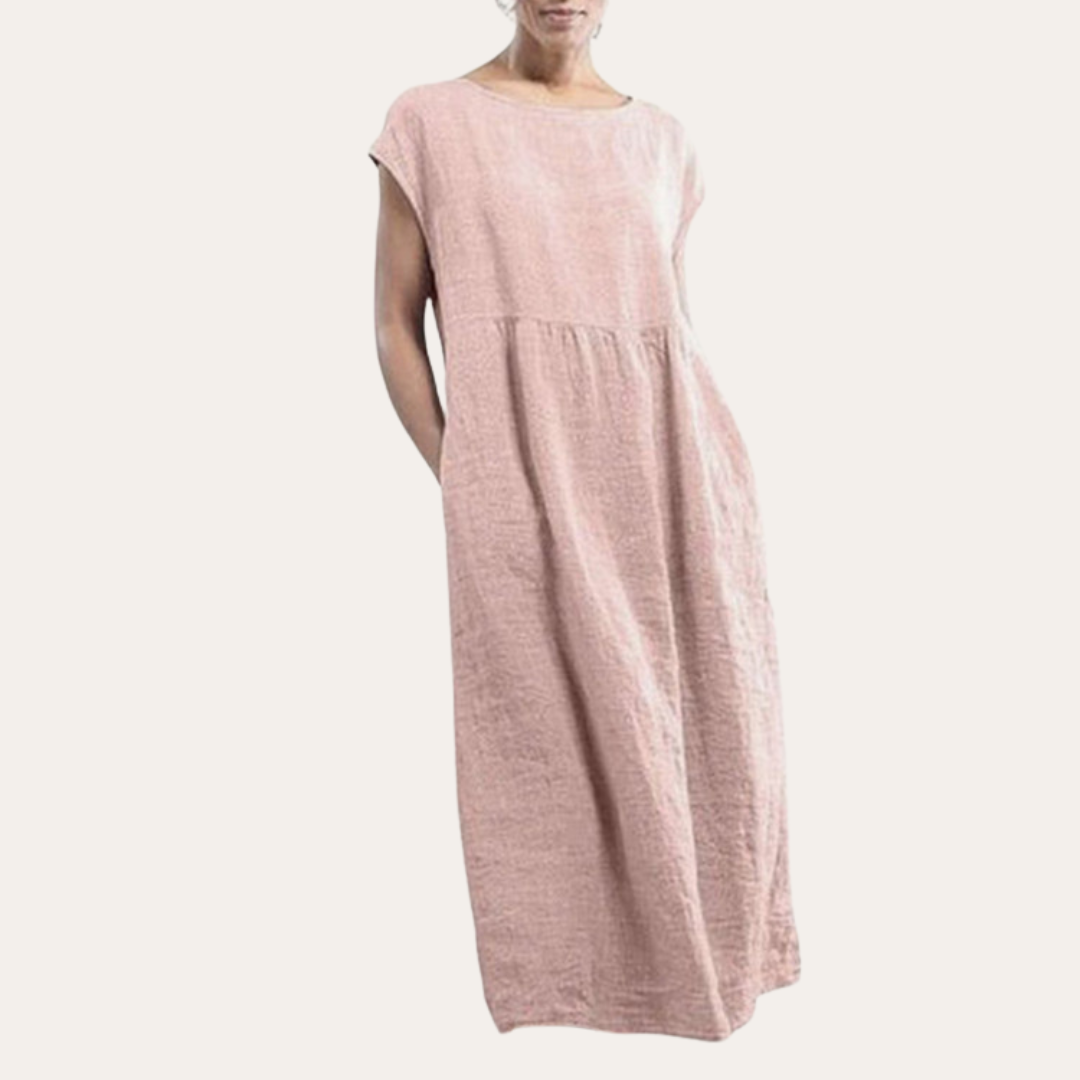 Vestea | Damen Baumwoll-Midikleid